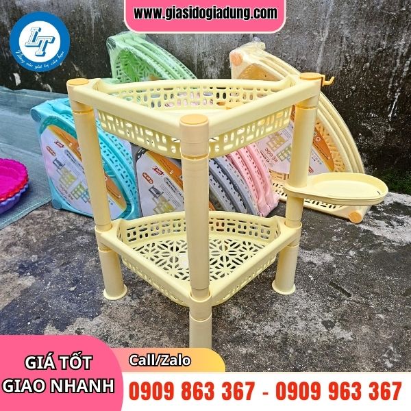 kệ góc tam giác 2 tầng giá sỉ rẻ chất lượng
