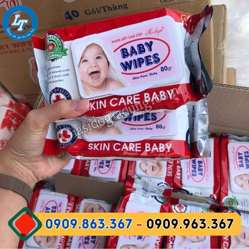khăn ướt babywipes giá rẻ thùng 30 gói