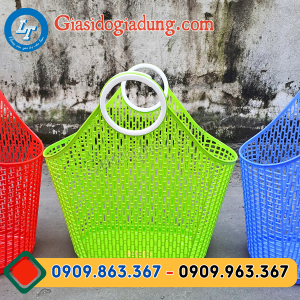 kho sỉ giỏ nhựa đi chợ giá cạnh tranh