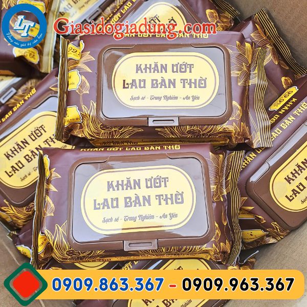 kho sỉ khăn ướt lau bàn thờ giá rẻ hcm