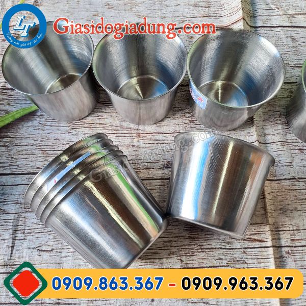 kho sỉ ly inox làm đá đủ size giá gốc