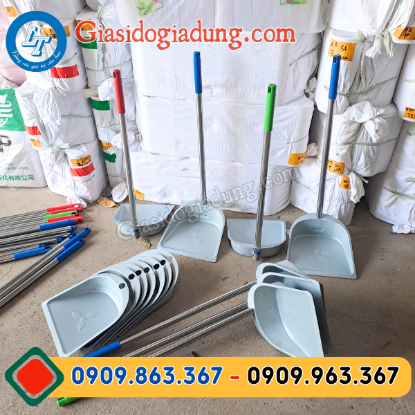 kho sỉ rẻ ky hốt rác nhôm cán inox chất lượng giá