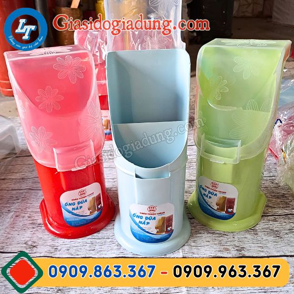 kho sỉ rẻ ống đũa nhựa có nắp đủ màu giá xưởng