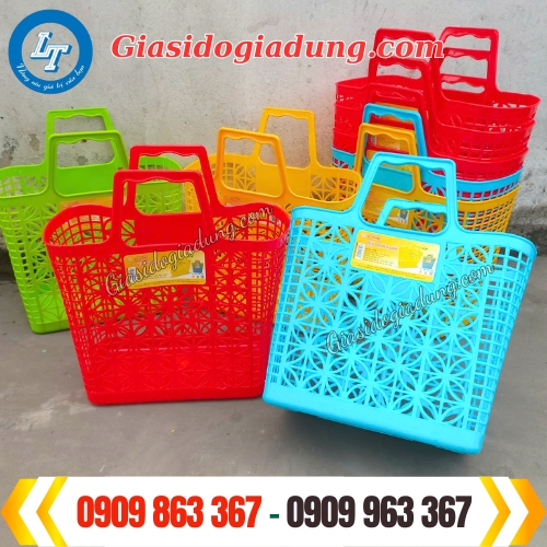 làn nhựa đi chợ vuông nhiều màu giá rẻ tphcm