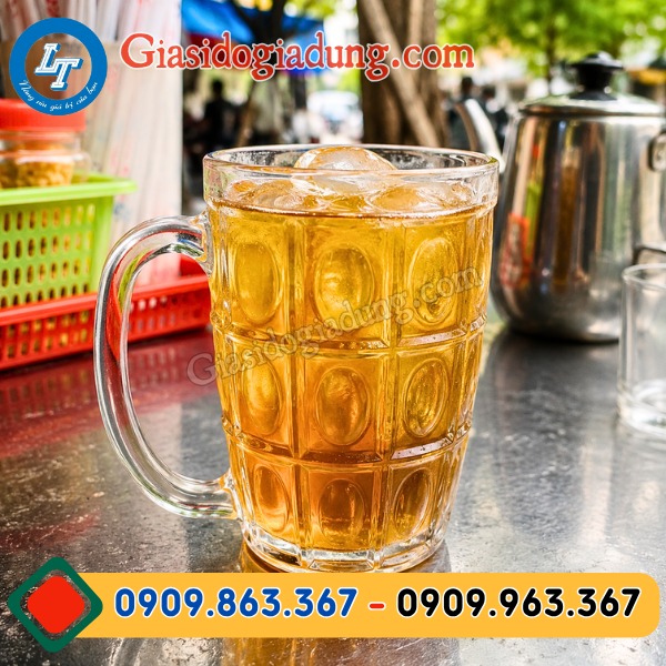 ly nhựa trong suốt có quai dung tích 450ml giá sỉ rẻ