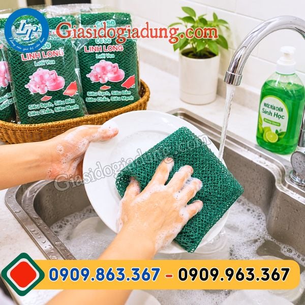 miếng lưới rửa chén Việt giá sỉ chất lượng hcm