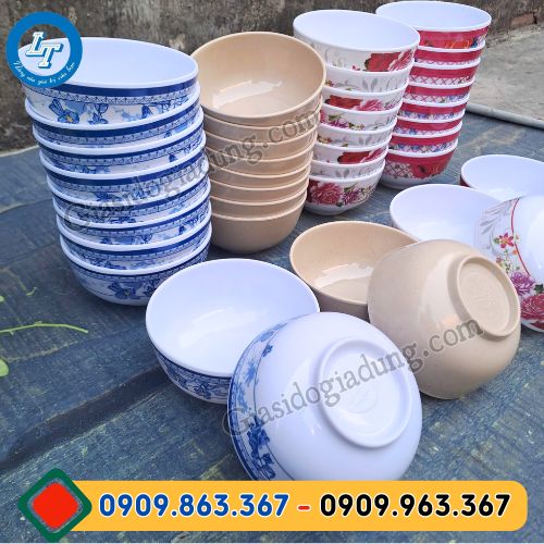 mua chén nhựa ăn cơm giá sỉ rẻ chất lượng tại tphcm