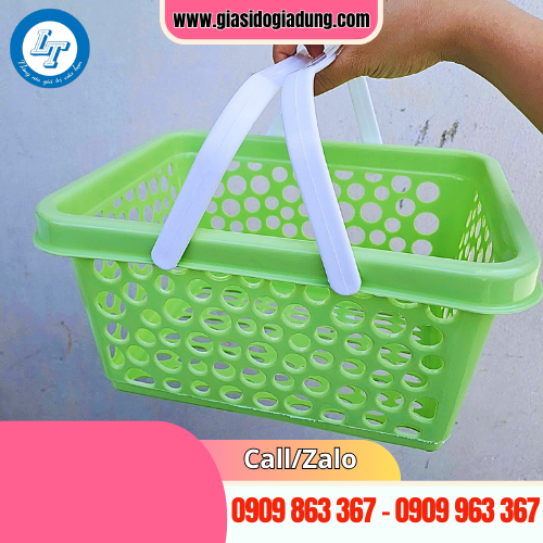 mua giỏ xách nhựa không nắp có quai xách tiện lợi giá sỉ tại xưởng