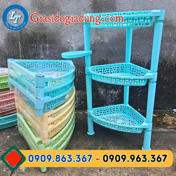 mua sỉ rẻ kệ tam giác góc tường 3 tầng giá xưởng