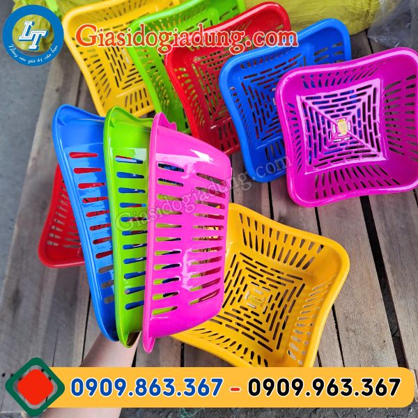 mua sỉ rổ nhựa vuông giá rẻ chất lượng cao tại tphcm