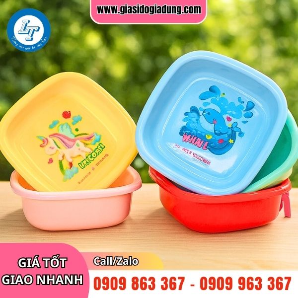 mua sỉ thau nhựa vuông giá rẻ đủ kích cỡ ở đâu tphcm