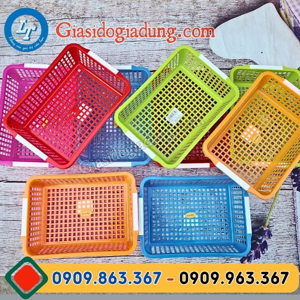 nguồn bán buôn rổ nhựa chữ nhật nhiều nhiều mẫu đẹp giá sỉ cạnh tranh