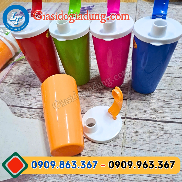 nguồn cung ứng sỉ ly nước nắp bật 500ml giá rẻ đủ màu