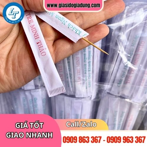 nguồn mua tăm tre xỉa răng tiệt trùng bọc giấy giá rẻ tận gốc