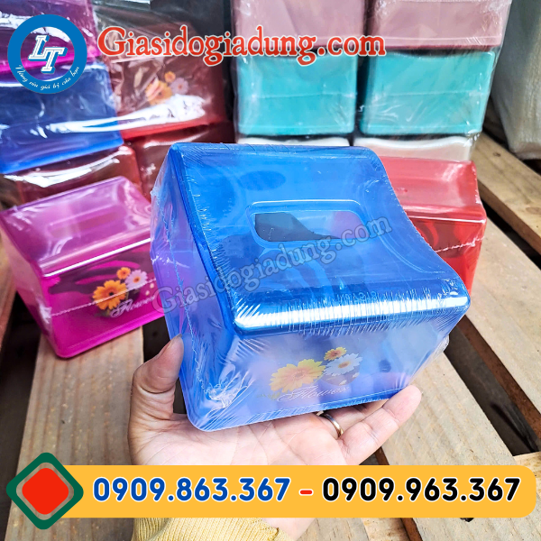 nguồn nhập sỉ hộp đựng khăn giấy vuông lò xo trong suốt giá gốc