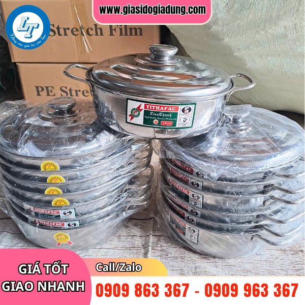 nguồn sỉ giá rẻ nồi lẩu inox giá ưu đãi