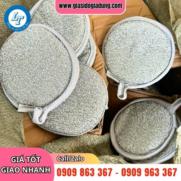 nguồn sỉ miếng rửa chén tròn 2 mặt giá rẻ tận xưởng hcm