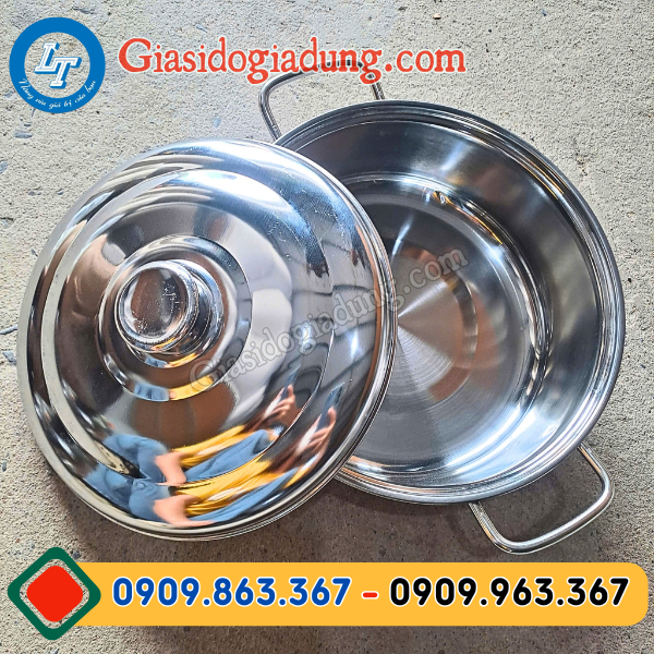 nguồn sỉ nồi lảu inox 24cm giá trực tiếp tại xưởng miền nam