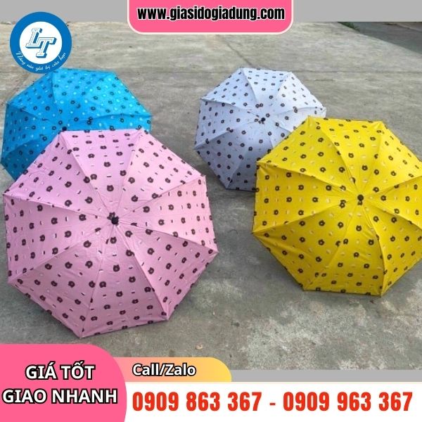 ô dù gấp gọn in họa tiết sẵn giá rẻ chất lượng cao
