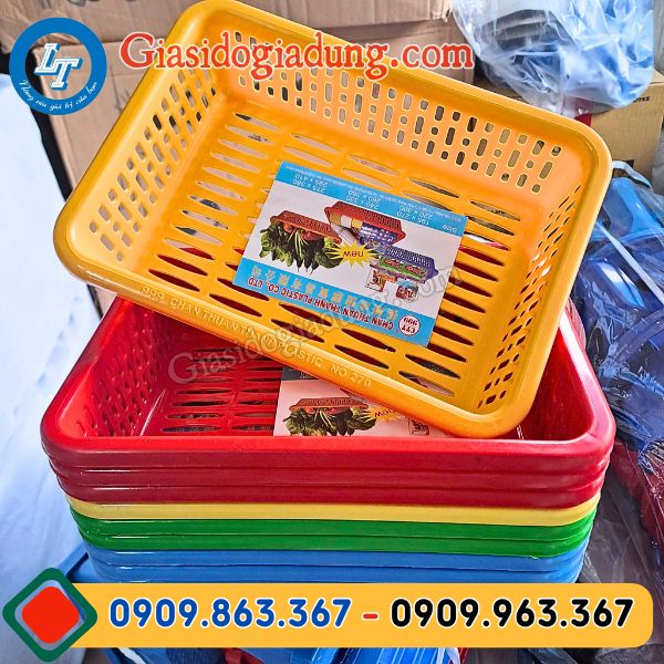rổ nhựa chữ nhất chất lượng hàng đẹp giá sỉ cực rẻ cho đại lý