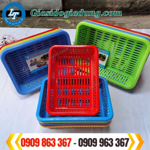rổ nhựa chữ nhật giá sỉ tốt nhất thị trường