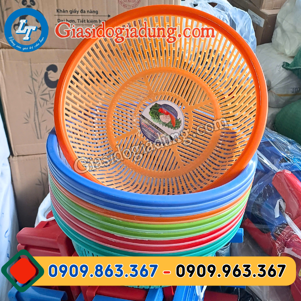 rổ nhựa tròn kiểu size lớn giá rẻ giao hàng tận nơi