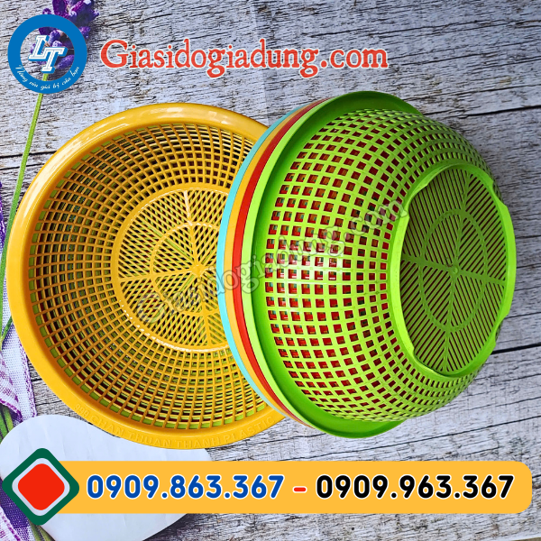 rổ nhựa tròn lớn có chân giá sỉ chất lượng