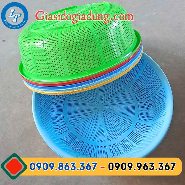 rổ nhựa tròn lớn giá rẻ đủ màu