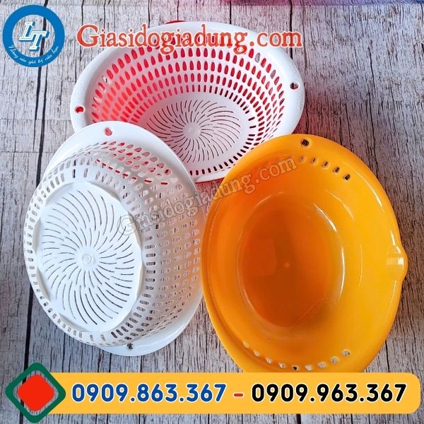 sỉ bộ thau rổ oval giá rẻ tại kho tphcm