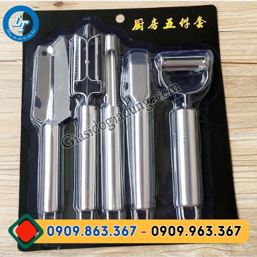 sỉ combo bộ dao 5 món inox tiện lợi đa năng giá sỉ rẻ