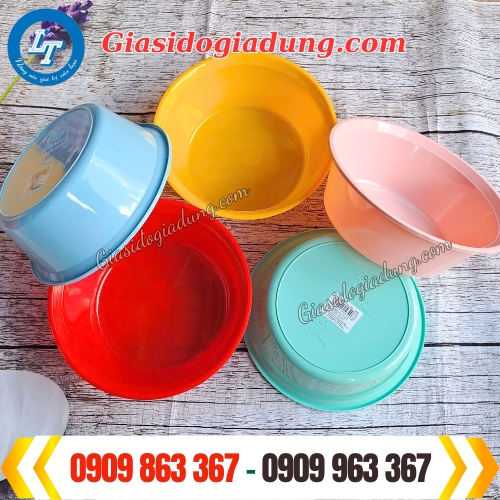 sỉ giá rẻ thau nhựa tròn đủ màu bền đẹp