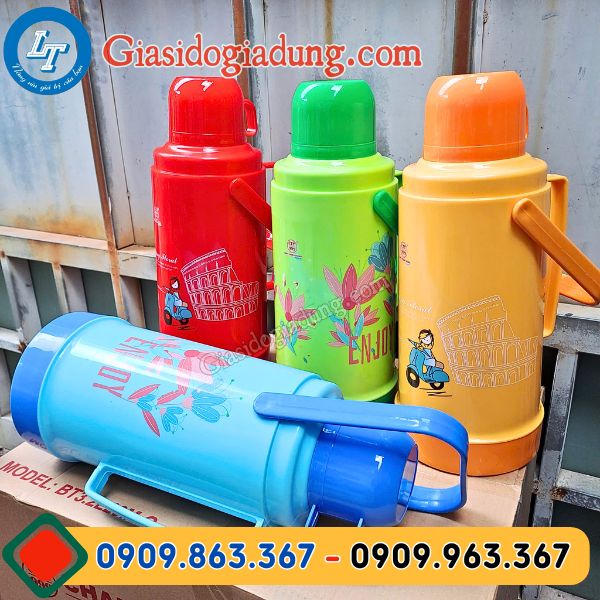 sỉ phích đựng nước nóng 3 lít 2 giá rẻ đủ màu tại tphcm