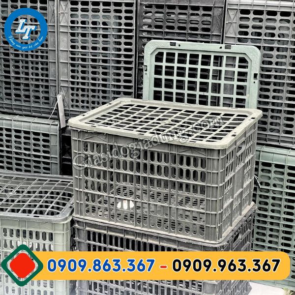 sọt nhựa đựng trái cây có nắp giá sỉ ưu đãi cho nhà vườn