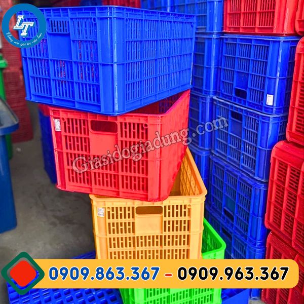 sọt nhựa đựng trái cây giá sỉ rẻ nhiều màu