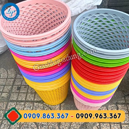 sọt nhựa tròn đủ kích cỡ màu sắc giá sỉ rẻ chất lượng cao