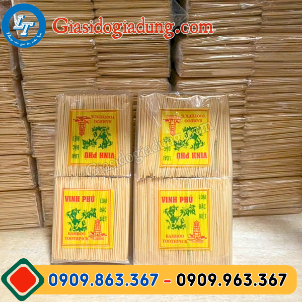 tăm tre đóng tép giá sỉ theo lốc