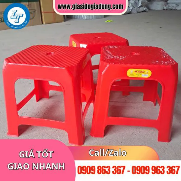 GHẾ NHỰA VUÔNG LÙN