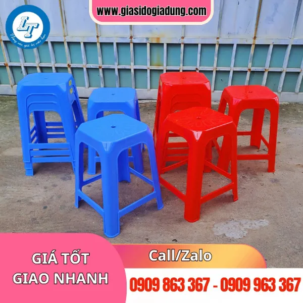 GHẾ NHỰA CAO VUÔNG