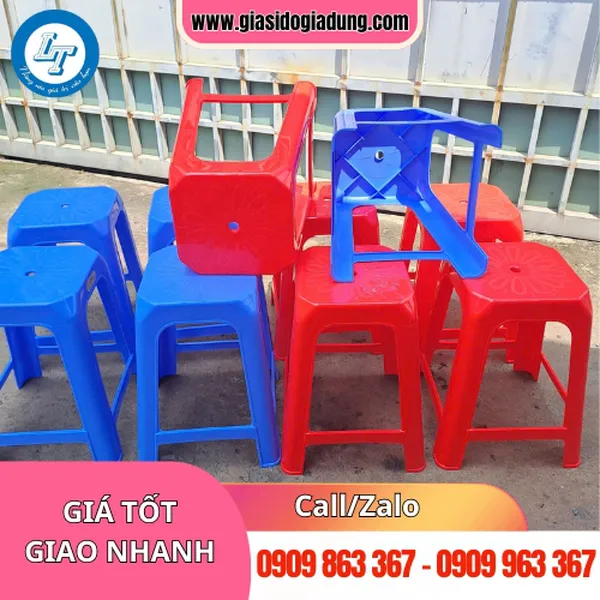 GHẾ NHỰA CAO VUÔNG