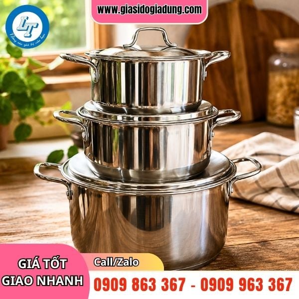 NỒI INOX 3 ĐÁY