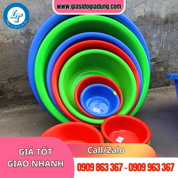 THAU NHỰA TRÒN
