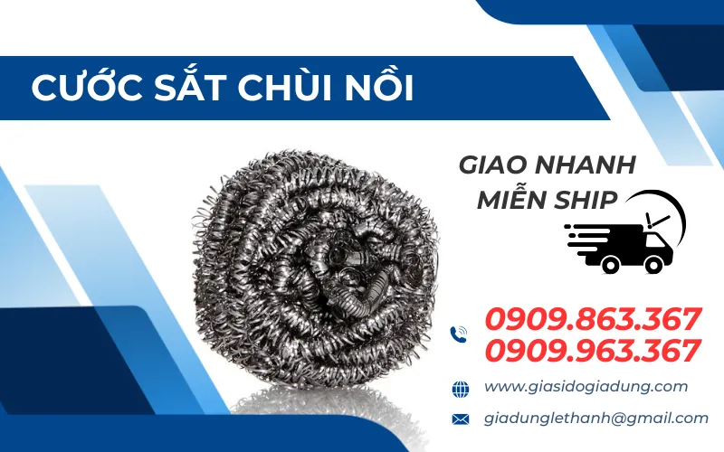 CƯỚC SẮT CHÙI NỒI GIÁ SỈ