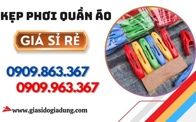 KẸP NHỰA PHƠI QUẦN ÁO GIÁ SỈ – ĐỦ MÀU, KẸP CHẮC