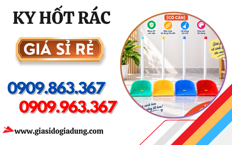 KY HỐT RÁC NHỰA CÁN DÀI GIÁ SỈ – VUÔNG, TRÒN | LÊ THANH