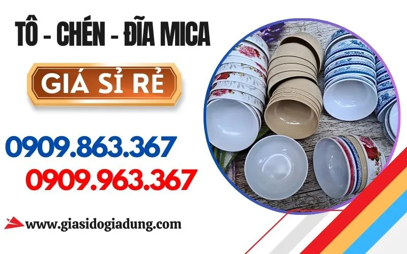 NGUỒN SỈ TÔ CHÉN ĐĨA NHỰA MICA GIÁ RẺ