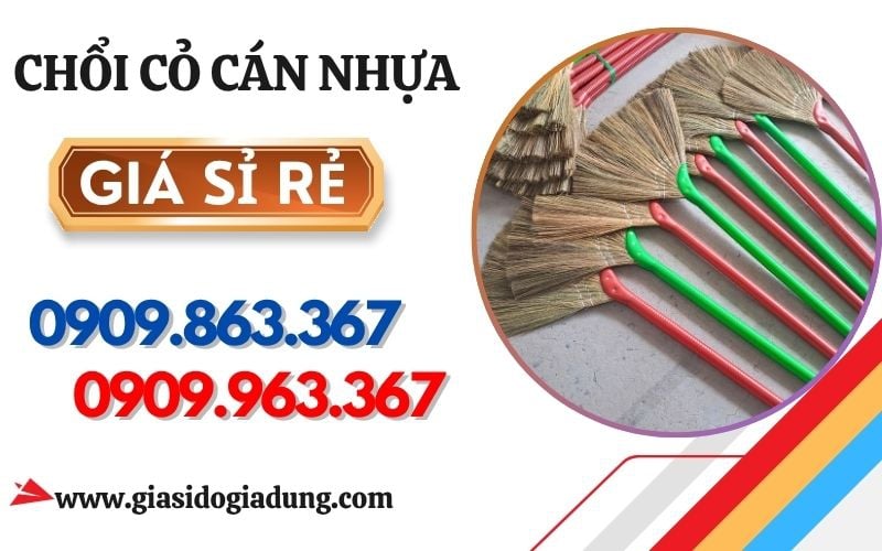 CHỔI QUÉT NHÀ CÁN NHỰA GIÁ SỈ - HÀNG BỀN, QUÉT SẠCH CHO KHO XƯỞNG