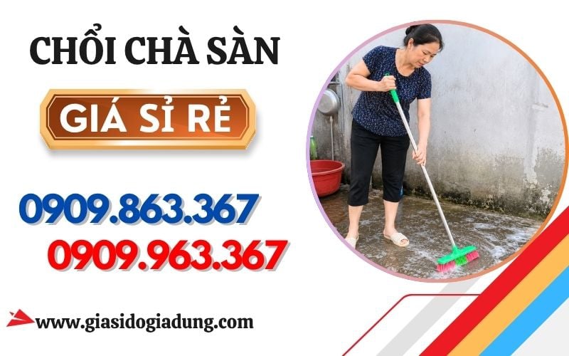 CHỔI CHÀ SÀN CÁN DÀI GIÁ SỈ | INOX 304, BỀN ĐẸP