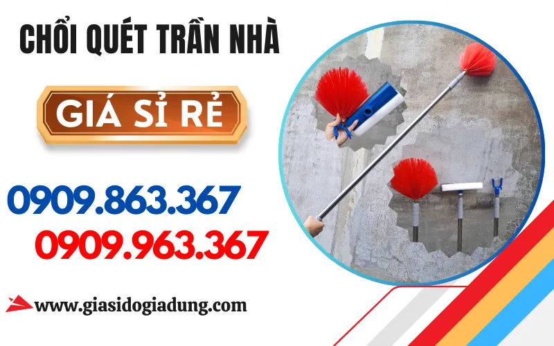 CÂY QUÉT TRẦN NHÀ ĐA NĂNG 3IN1 GIÁ RẺ TẬN GỐC