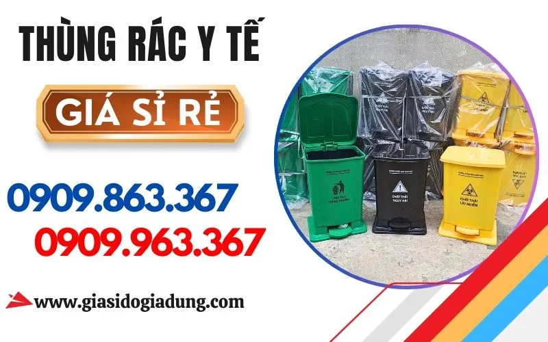 THÙNG RÁC Y TẾ ĐỦ MÀU GIÁ SỈ TẠI TPHCM