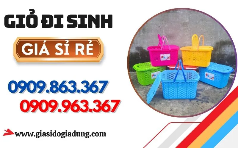 GIỎ NHỰA ĐỰNG ĐỒ ĐI SINH GIÁ SỈ ĐỦ MẪU TẠI TPHCM